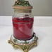 Vintage Santa Claus Candle Holder with Lid Fits Yankee Candle Large