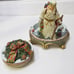 Vintage Santa Claus Candle Holder with Lid Fits Yankee Candle Large