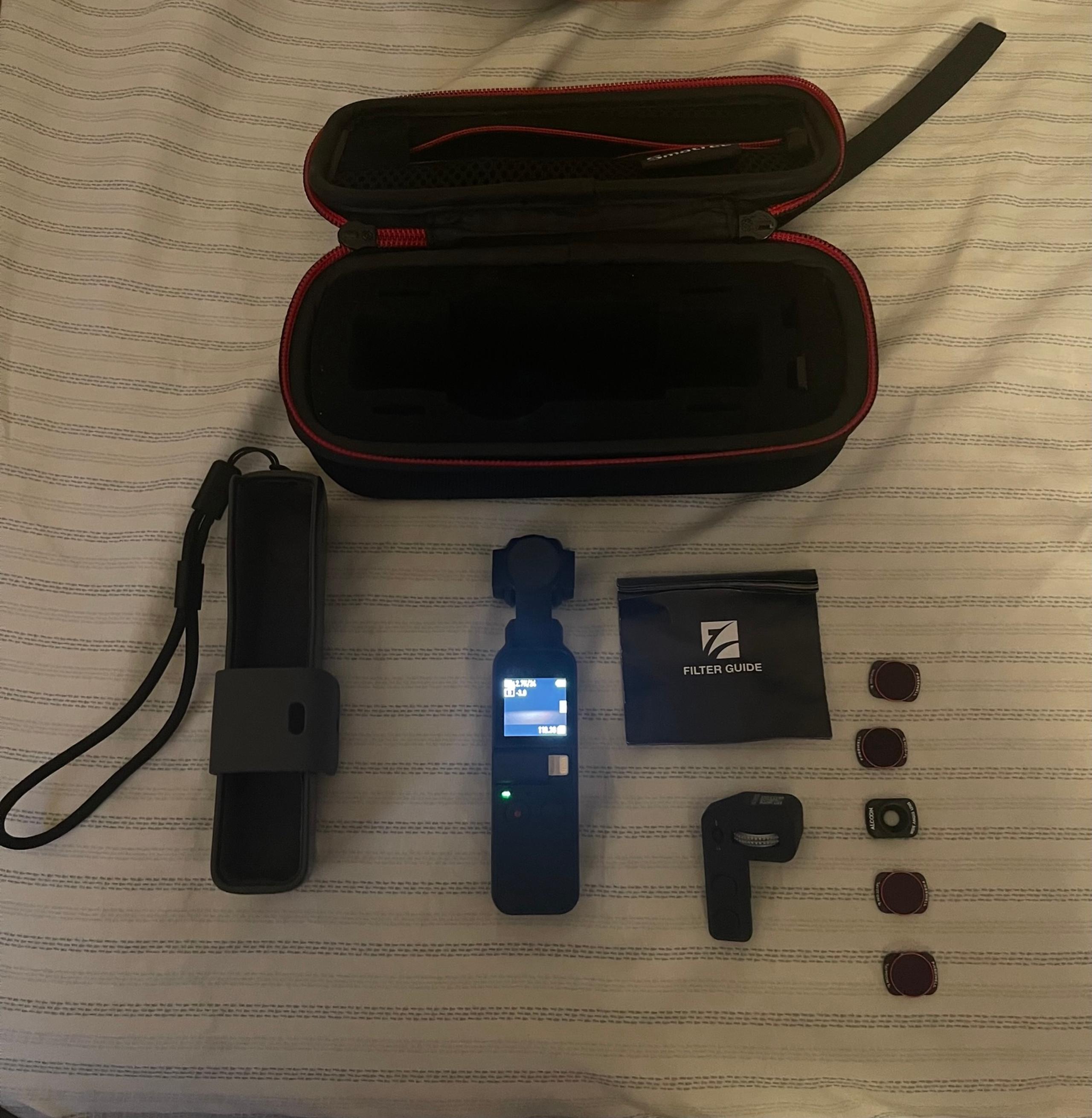 Osmo Pocket 1 with ND filters and Carrying case