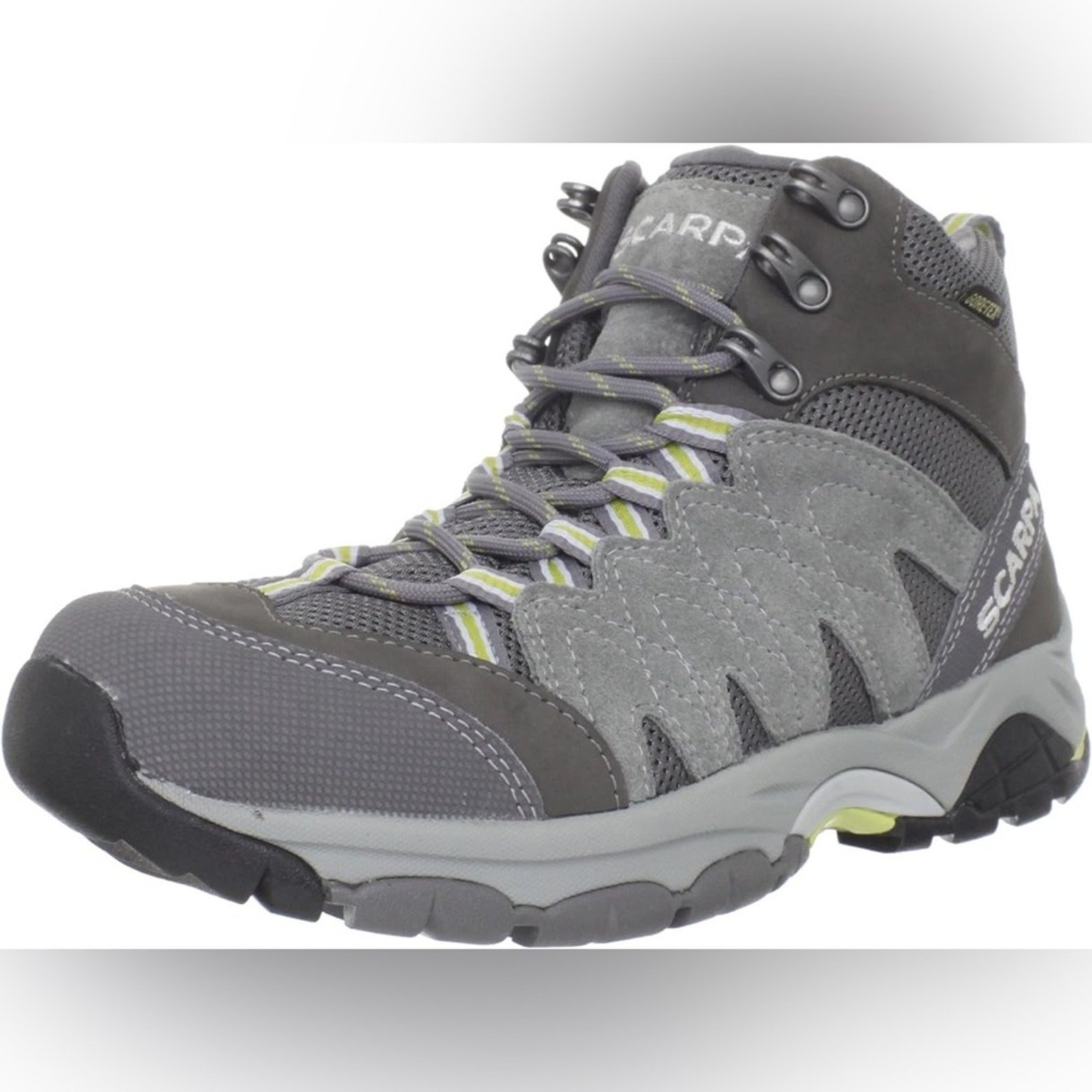 EUC Scarpa Women’s Moraine Mid GTX, Smoke-Gray, SIZE: 8.5