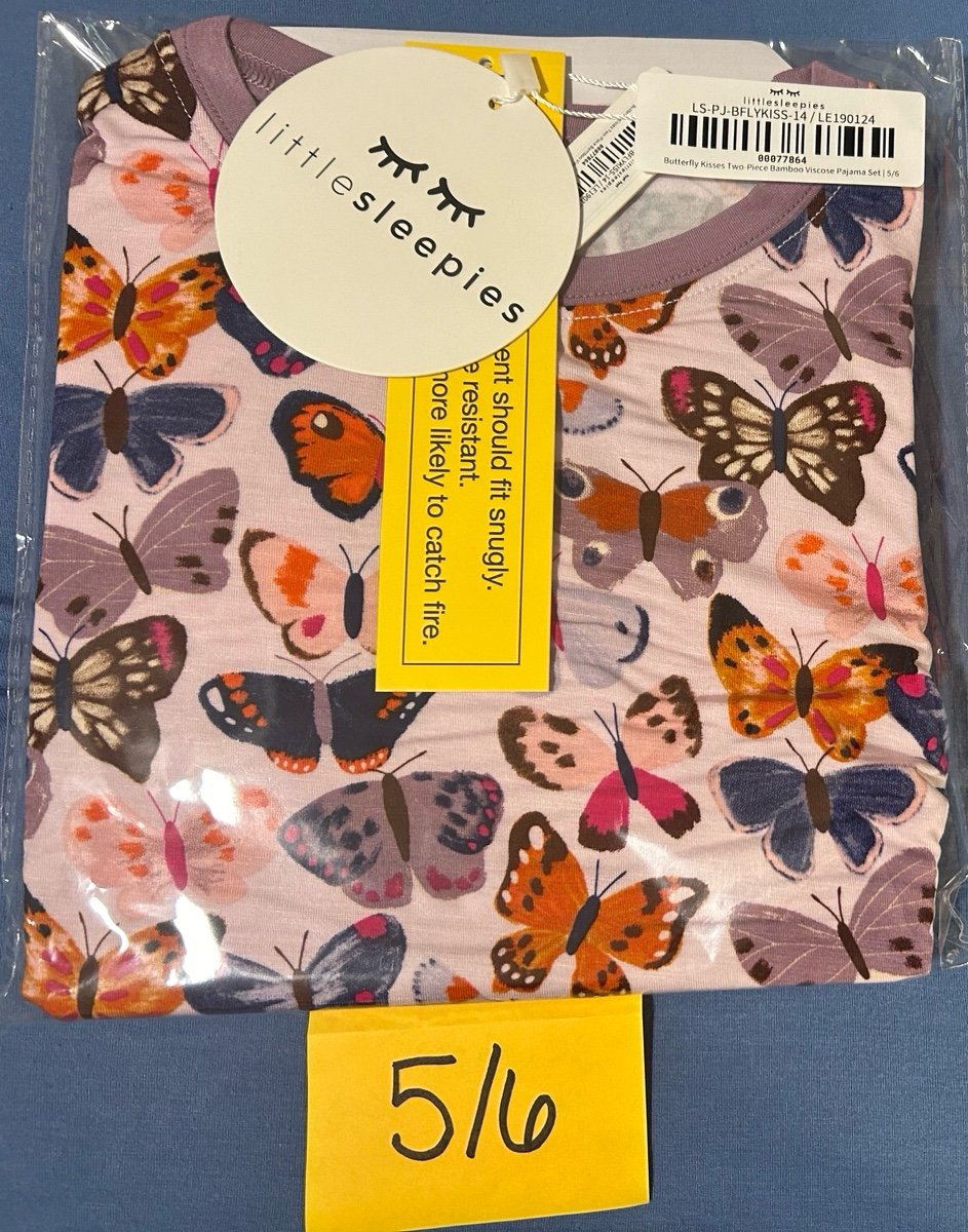 Little Sleepies 5/6 Butterfly Kisses Short Sleeve & Pants Set