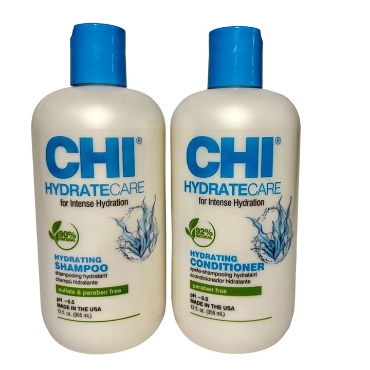 CHI HydrateCare Hydrating Shampoo and Conditioner Set Total Repair 12oz 355mL