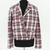 Free People Plaid Flannel Double Breasted Jacket