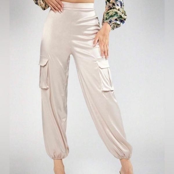 I.N.C. Satin Joggers Light Pink