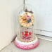 VTG Disney Winnie The Pooh & Eeyore Glass Dome Carousel Clock Colorful Floral
