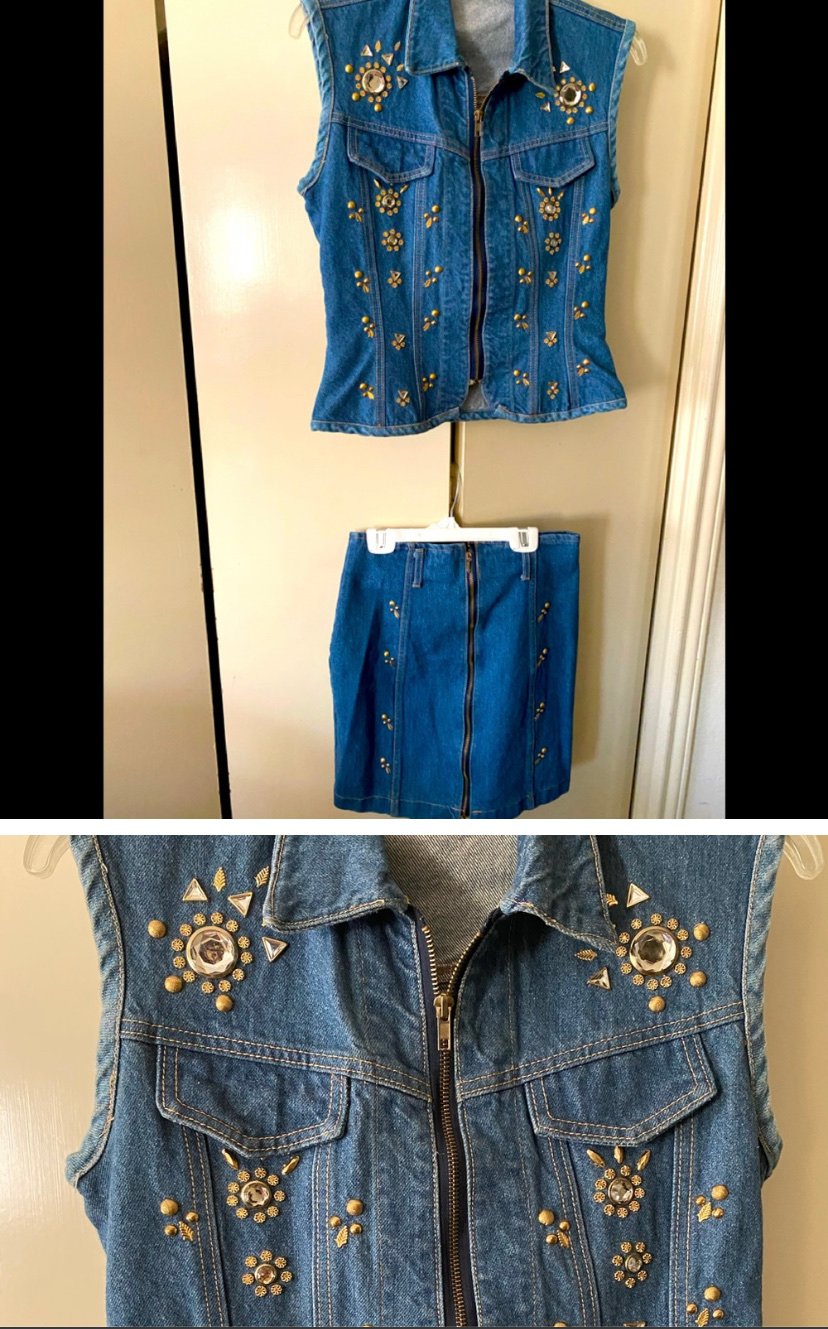 DENIM SKIRT SET