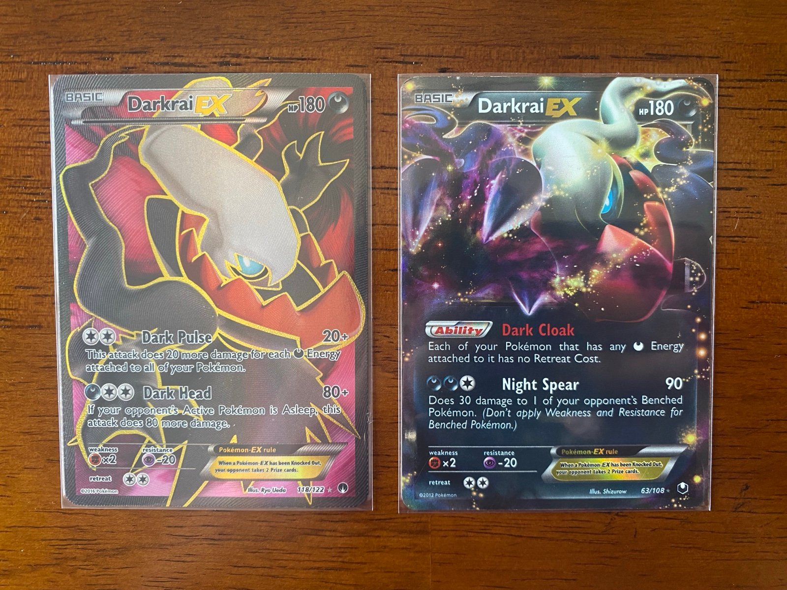 Darkrai EX, Full Art, Pokemon Cards TCG