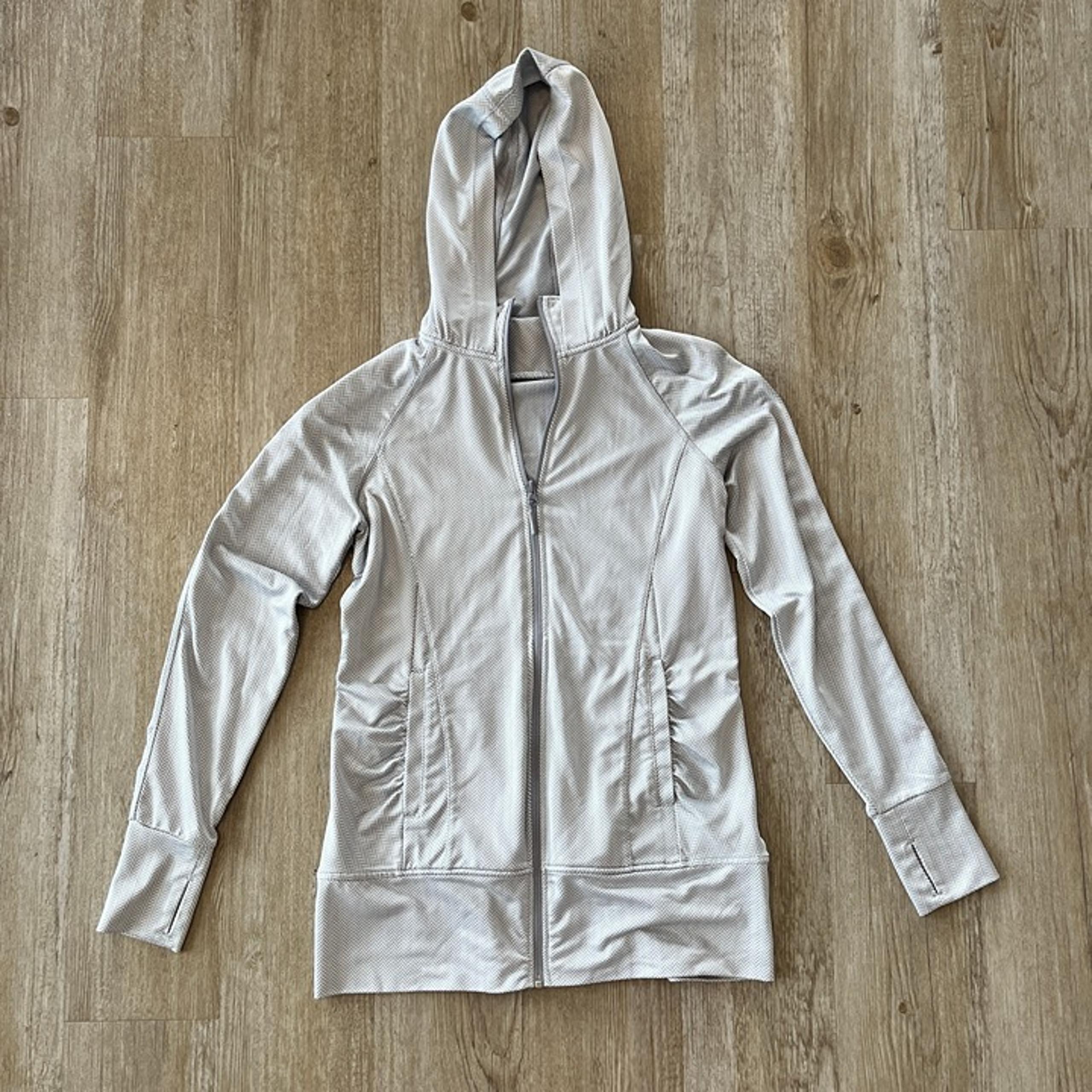 Womens Mondetta Grey Athletic Full Zip Jacket - S