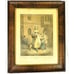 Vtg F Wheatley RA Cries of London Plate 1 Tiger Maple Wood Framed Print 18 x22