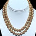 Unique Vintage 73gr. Gold 925 2 Strand Necklace