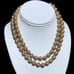 Unique Vintage 73gr. Gold 925 2 Strand Necklace