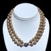 Unique Vintage 73gr. Gold 925 2 Strand Necklace