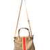 Coach Beige/Brown Signature Canvas And Leather Web Detail Tote