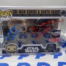 Hayden Christensen & Ewan McGregor Dual Signed Star Wars 2 Pack LACC 2024 Panel