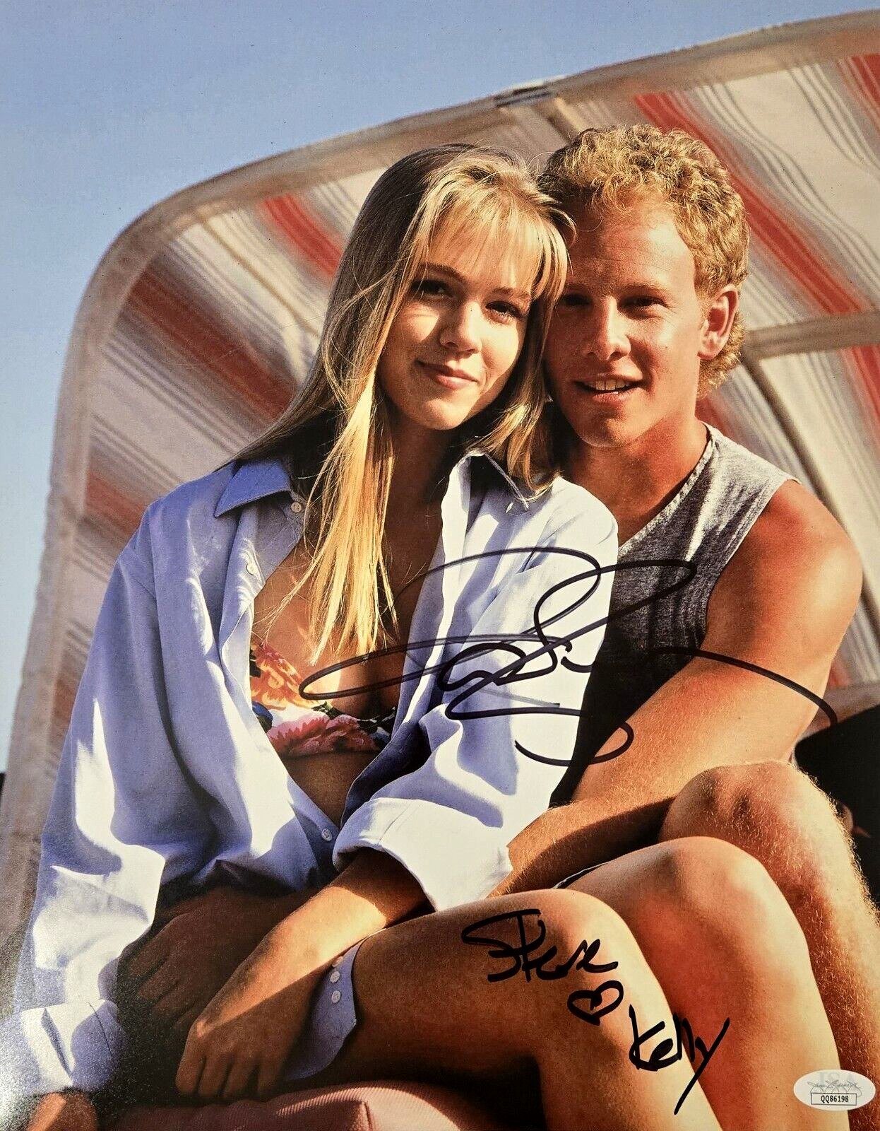 Ian Ziering Signed Photo 90210 Autograph Steve Sanders 11x14 JSA COA 198