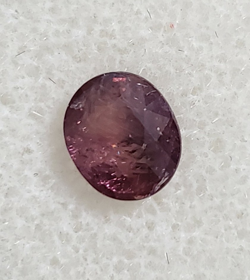 Unheated Color Changing Purple to Pink Sapphire, Tanga, Tanzania