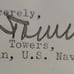 Signed 4-Star Admiral John Henry Thomas WWII Navy Aviator & War Hero Album Cut