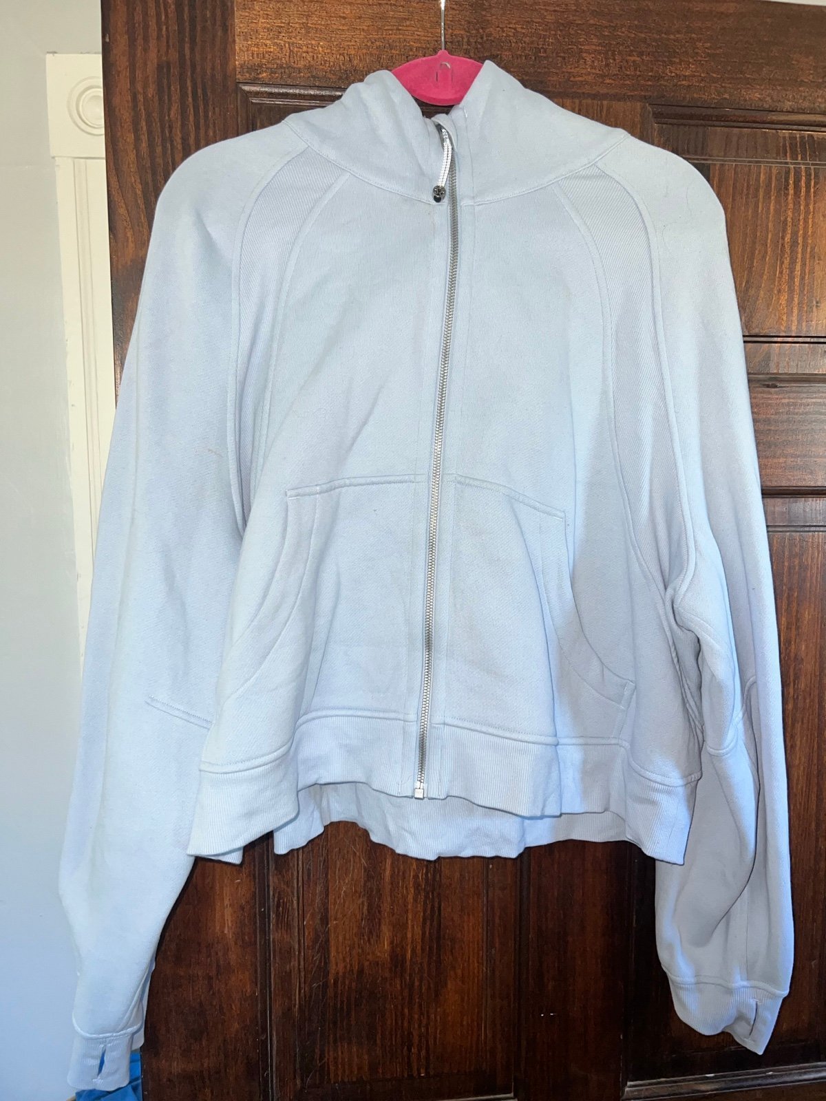 Lululemon Scuba Oversized Full Zip Hoodie - Blue Linen Size XL/XXL