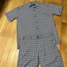 Azul Men's Summer Setup Checkered Pants Checkered Shirt