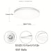 2700-6500K 30W 12 RGB+CCT WiFi+Ble+2.4G Smart Ceiling Light-M3SD