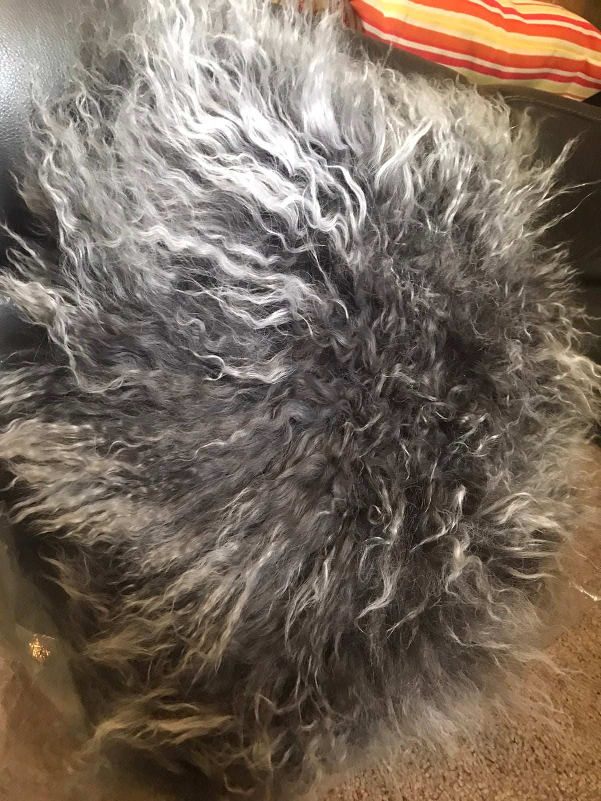 S Lifestyle. Mongolian Lamb pillow.