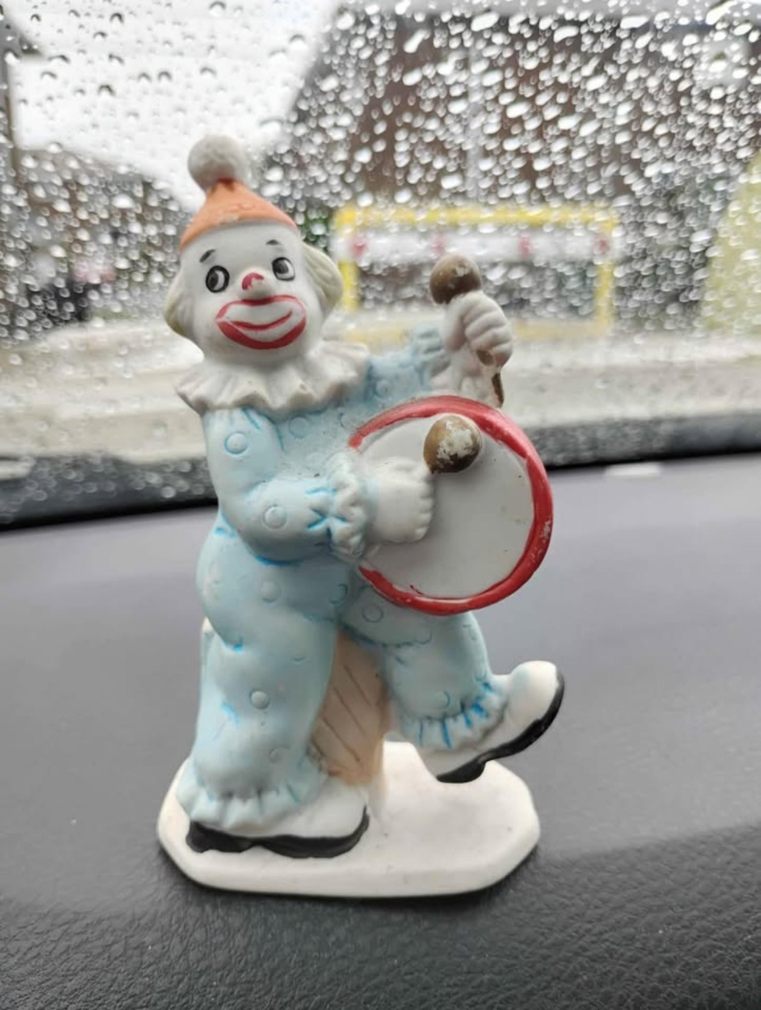 Vintage Thomco 4.5-inch Porcelain Circus Clown
