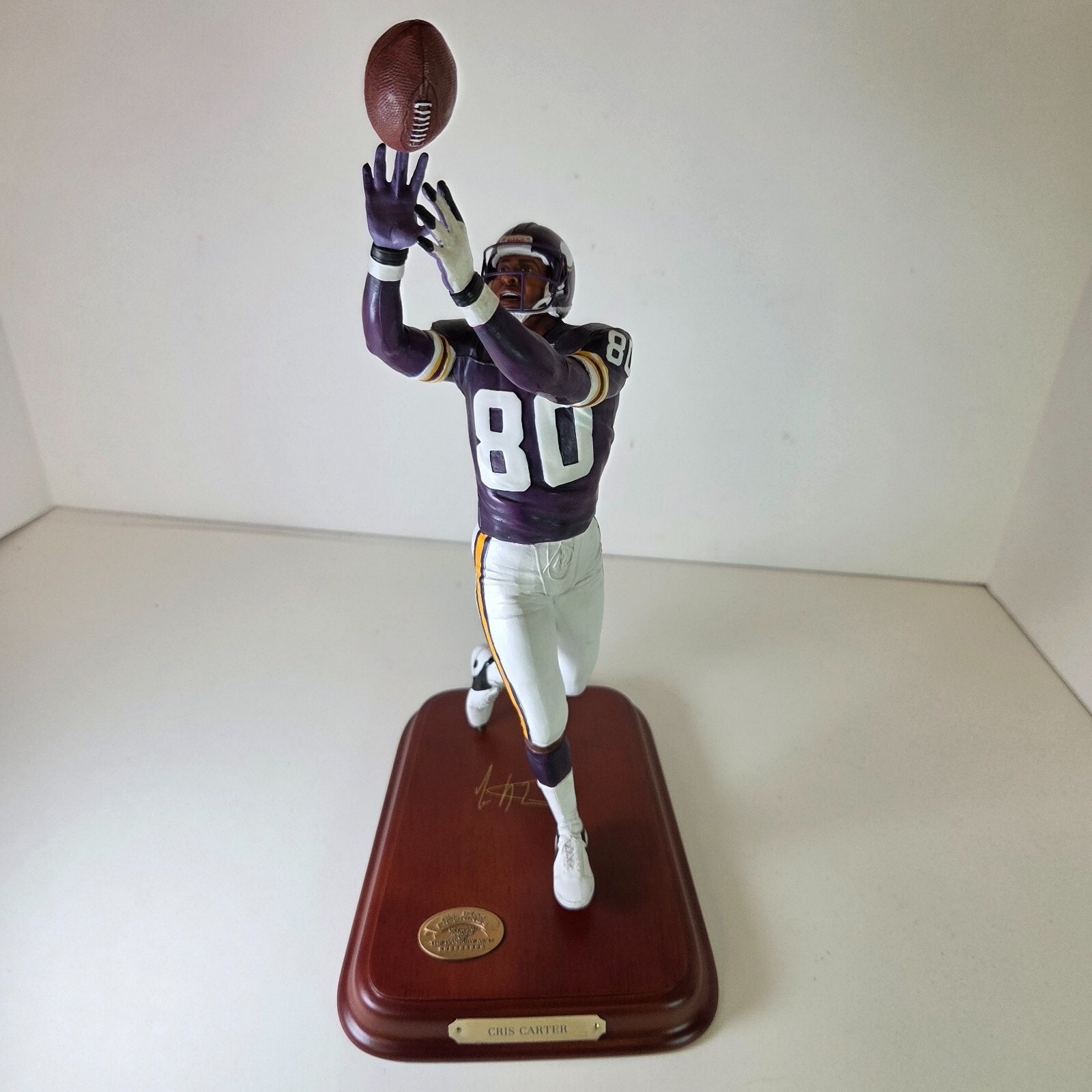 Cris Carter Danbury Mint Figurine Minnesota Vikings NFL Mint New open box
