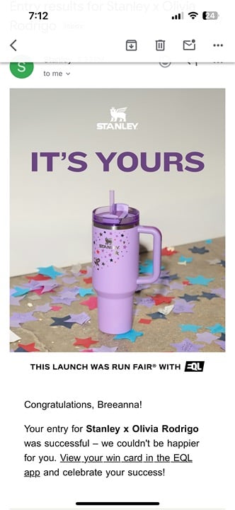 Olivia Rodrigo Limited Edition Stanley