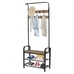Industrial Coat Rack Shoe Bench