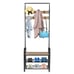 Industrial Coat Rack Shoe Bench