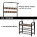 Industrial Coat Rack Shoe Bench