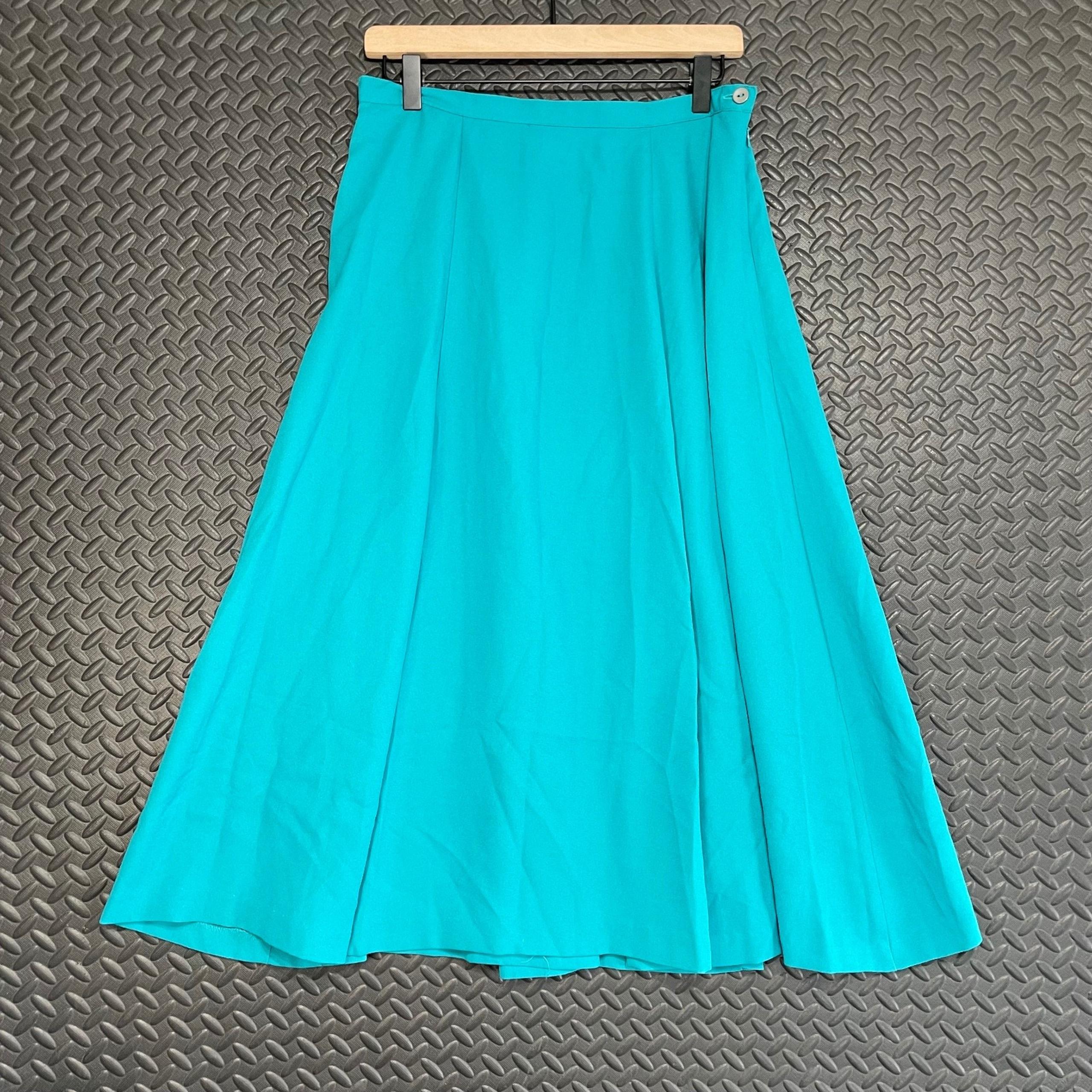 Leslie Fay Dresses Petite Blue A-Line Skirt Spring Casual Wear Women's Size 10