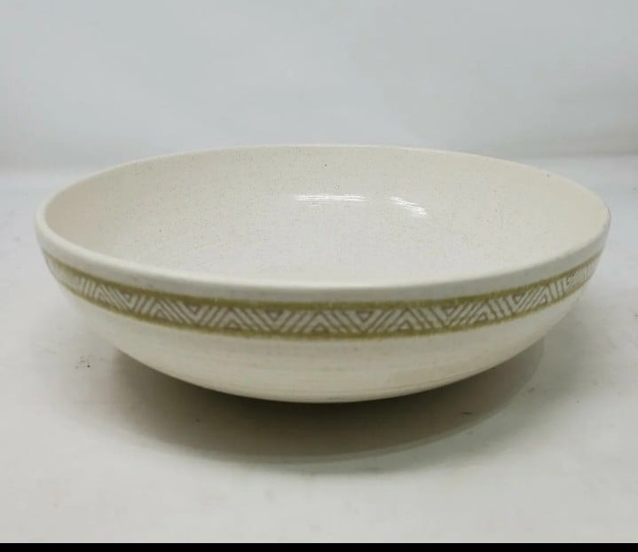 Vintage Franciscan Earthenware Hacienda Green 9 Serving Bowl