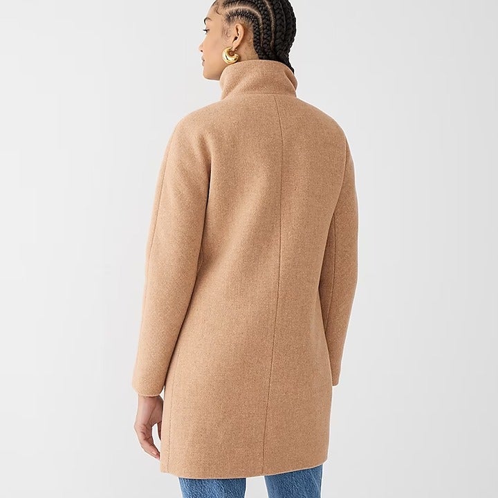 High quality J. Crew Cocoon Coat in Italian Stadium-cloth Classic