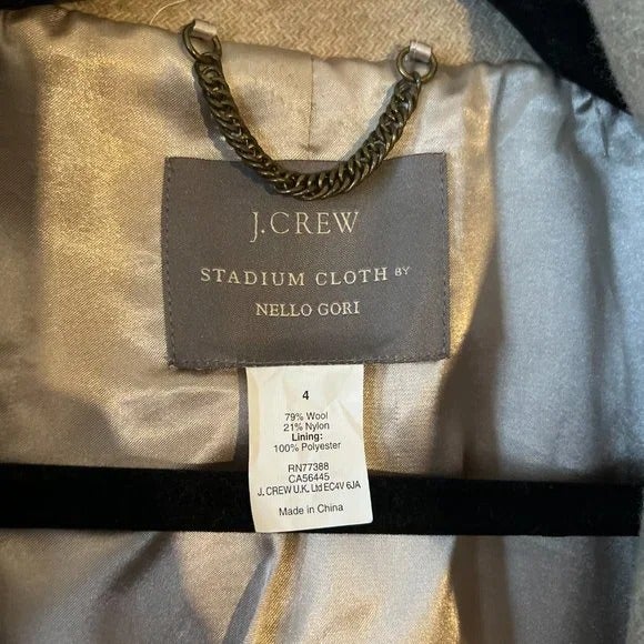 High quality J. Crew Cocoon Coat in Italian Stadium-cloth Classic
