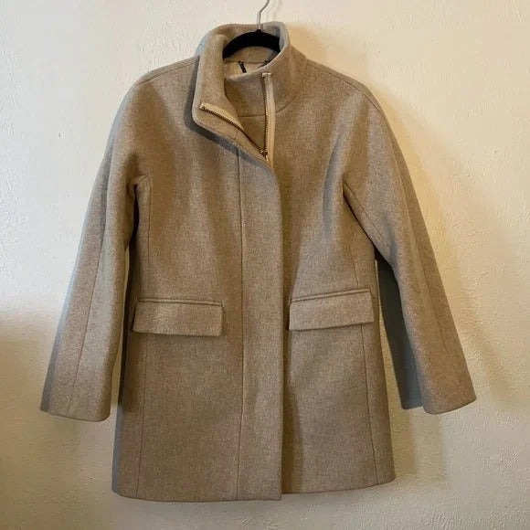 High quality J. Crew Cocoon Coat in Italian Stadium-cloth Classic