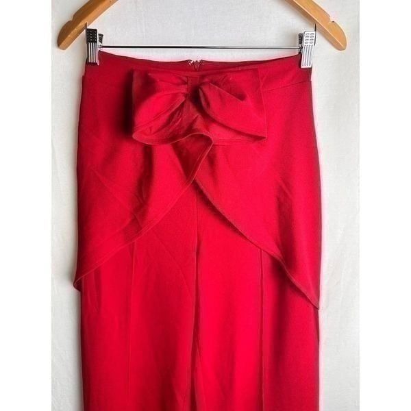 Red dress pants