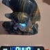 Detailed Quality Blue onyx dolphins carving w/ gift