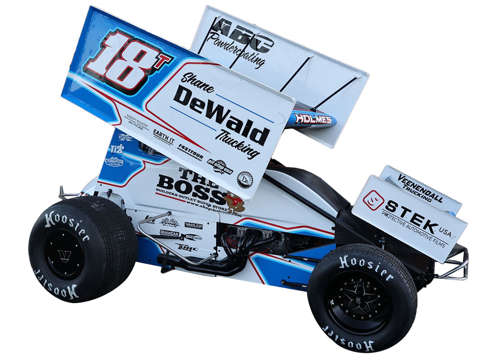 Winged Sprint Car #18T Tanner Holmes Shane Dewald Trucking - The Boss Tanner H