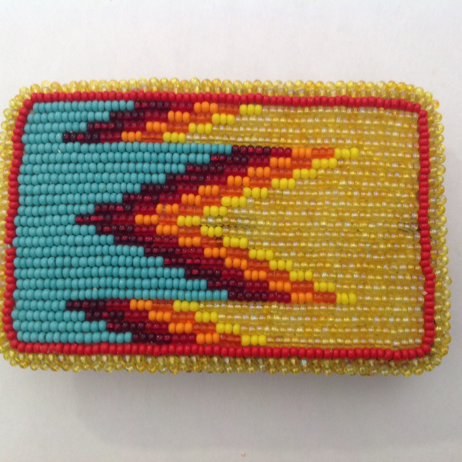 Native American Beaded Belt Buckle