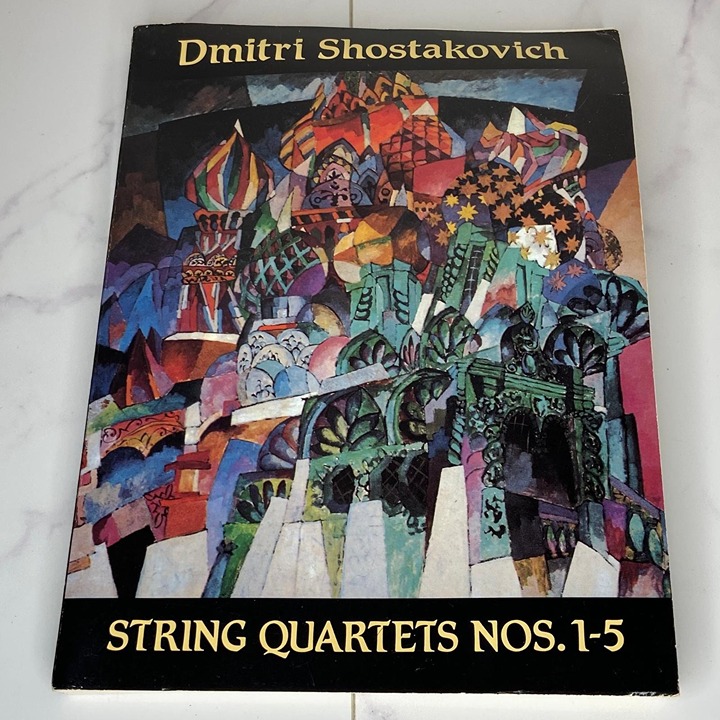 Dmitri Shostakovich String Quartets Nos. 1-5 Score Book Dover Edition
