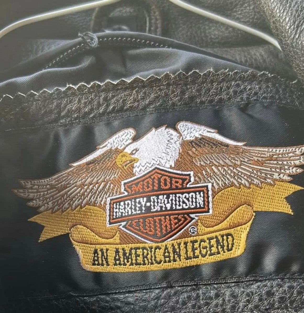 Vintage Harley Davidson Ladies Belted Leather Jacket. Size Large.