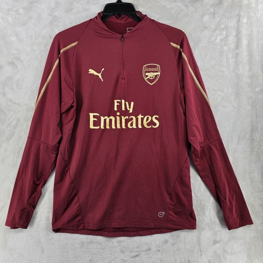 ARSENAL 2018 2019 TRAINING TOP SHIRT FOOTBALL SOCCER JERSEY PUMA MENS SIZE Large