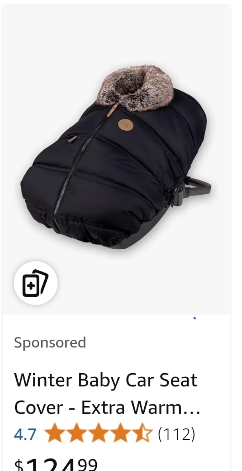 Cocoon extreme weather baby carrier. Covers baby