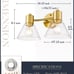 Gold Bathroom Vanity Light Fixtures, 2 Light Bathroom Light Fixtures with White