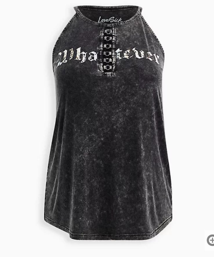 Torrid Lovesick Whatever High Neck Tank