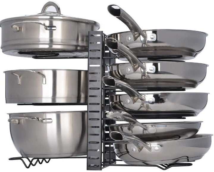 8-Pan Adjustable Rack Organizer Holder