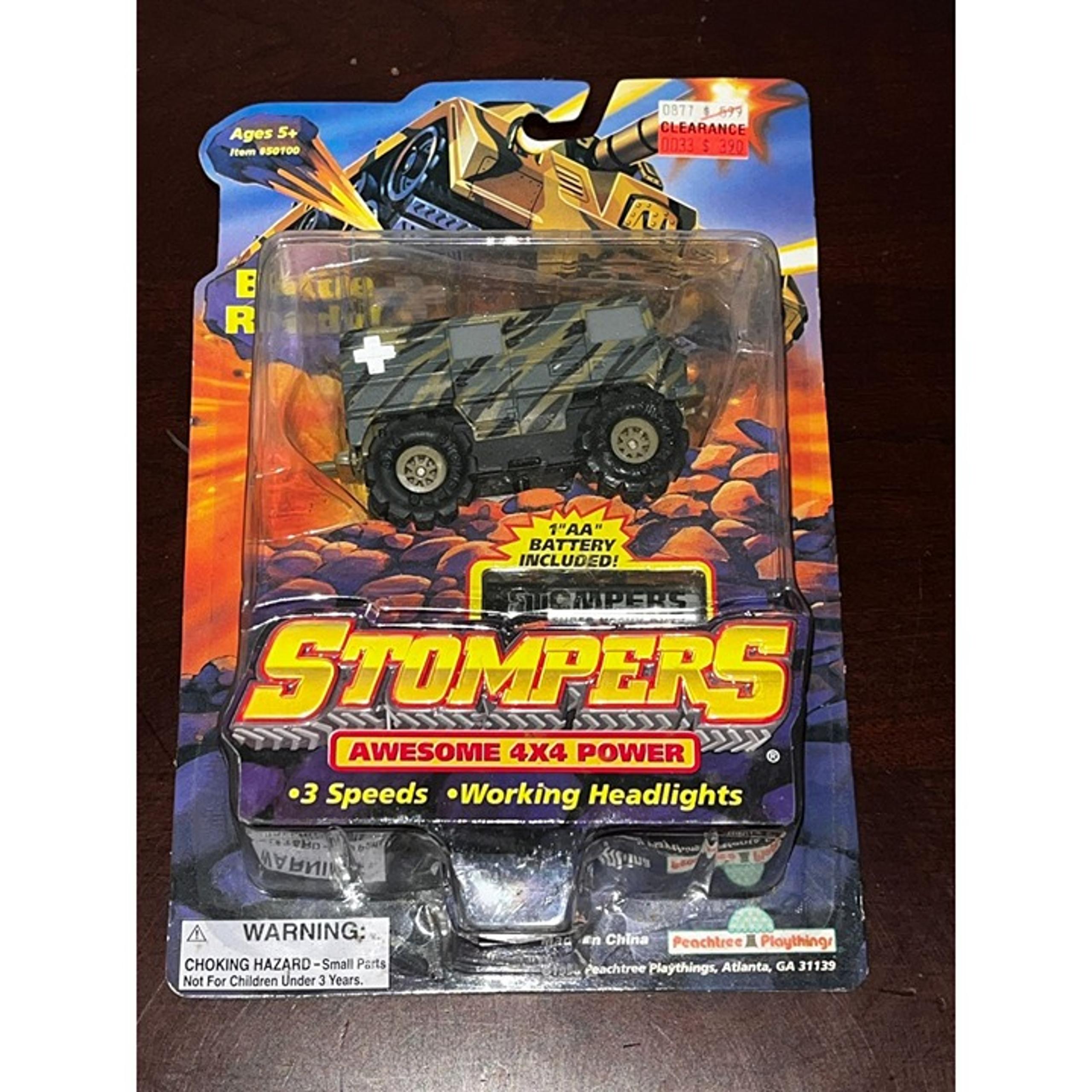 Vintage Stomper 4x4 toys Truck Military Ambulance Force Army New NOS