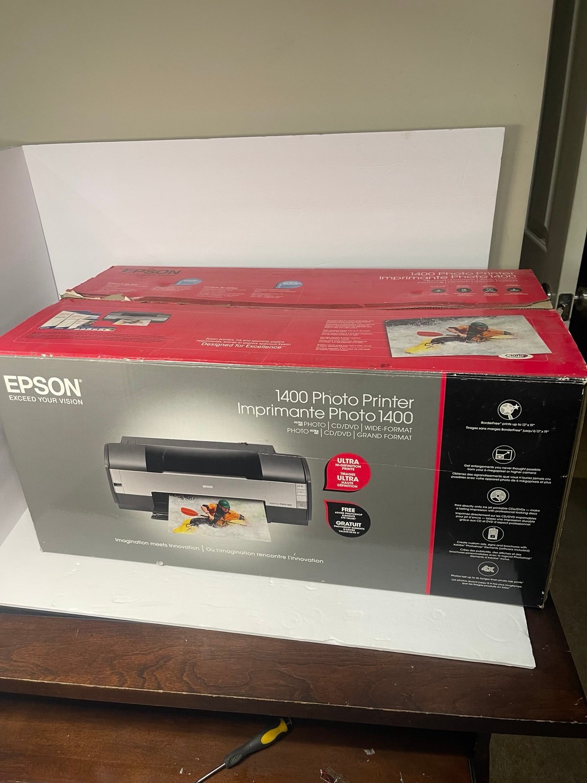 Epson Stylus Photo 1400 Wide Format Color Inkjet -C11C655001 Tested Need INK