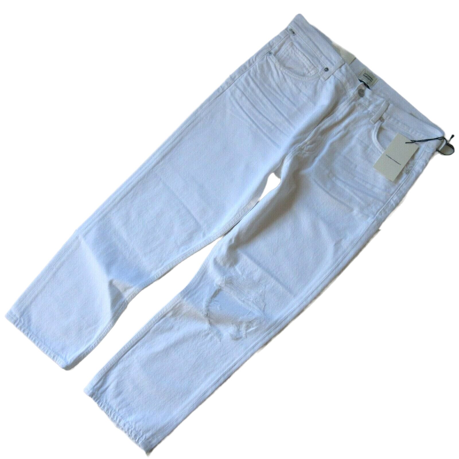 NWT Citizens of Humanity Charlotte Crop in Fiori High Rise Straight Jeans 30